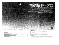Yamaha R-70 - Owners Manual
